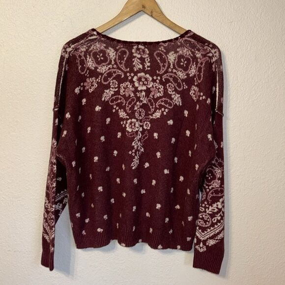 Sundance Lisbet Bandana Sweater Large - Picture 5 of 5